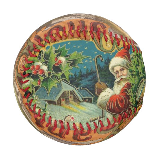 Weihnachtsmann Antike Kunst Baseball (Vorderseite Links)