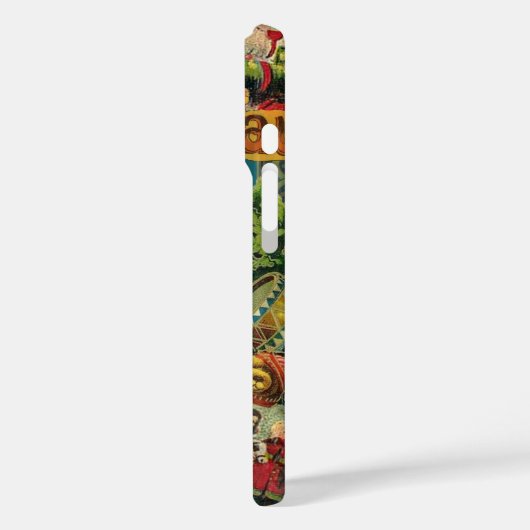 Weihnachtsmann Antike Kunst Case-Mate iPhone Hülle (Rückseite / Links)