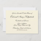 Weihnachtsmann Antike Kunst Einladung (Rückseite)