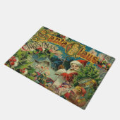 Weihnachtsmann Antike Kunst Fußmatte (Schrägansicht)
