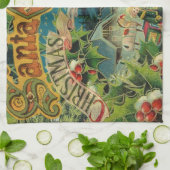 Weihnachtsmann Antike Kunst Handtuch (Gefaltet)