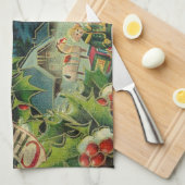 Weihnachtsmann Antike Kunst Handtuch (Viertel Falte)