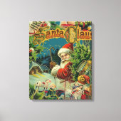 Weihnachtsmann Antike Kunst Leinwanddruck (Vorderseite)