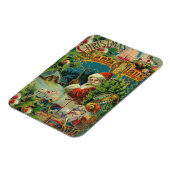 Weihnachtsmann Antike Kunst Magnet (Linke Seite)