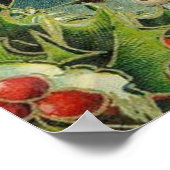 Weihnachtsmann Antike Kunst Poster (Ecke)