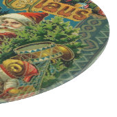 Weihnachtsmann Antike Kunst Schneidebrett (Ecke)