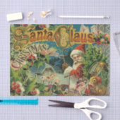 Weihnachtsmann Antike Kunst Seidenpapier (Handwerk)