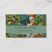 Weihnachtsmann Antike Kunst Visitenkarte (Vorderseite)