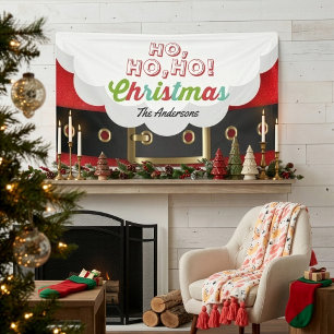Weihnachtsmann Anzug Ho Ho Weihnachten Glück Neues Banner