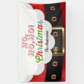 Weihnachtsmann Anzug Ho Ho Weihnachten Glück Neues Banner (Vertikal)