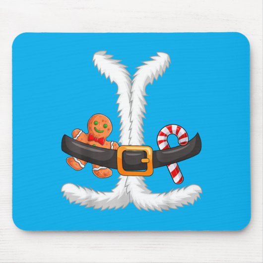 Weihnachtsmann-Anzug Kostüm passendes Paar Hallowe Mousepad (Vorne)