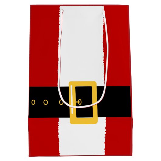 Weihnachtsmann Anzug Med GB Mittlere Geschenktüte (Rückseite)