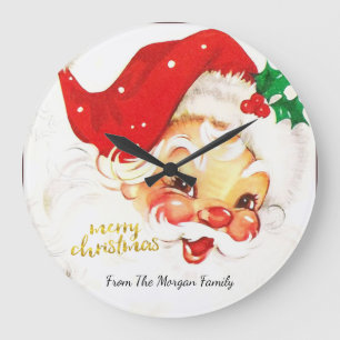 Weihnachtsmann-Anzug Weihnachten Große Wanduhr