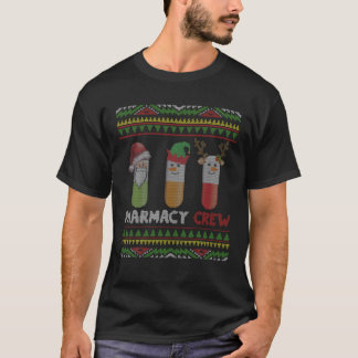 Weihnachtsmann Apotheke Crew Weihnachtsgebäck Schn T-Shirt
