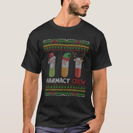 Weihnachtsmann Apotheke Crew Weihnachtsgebäck Schn T-Shirt (Vorderseite)