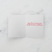 Weihnachtsmann auf dem Bike Weihnachtskarte Feiertagskarte (Innenseite)