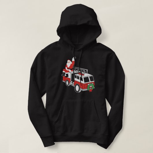 Weihnachtsmann auf dem Feuerwehrschiff Chris Hoodie (Design vorne)