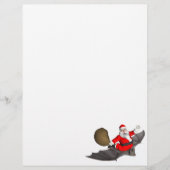 Weihnachtsmann auf dem Flug (Vorderseite)