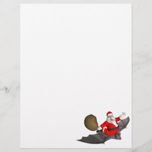 Weihnachtsmann auf dem Flug