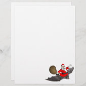 Weihnachtsmann auf dem Flug (Vorne/Hinten)