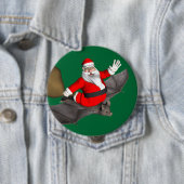 Weihnachtsmann auf dem Flug Button (Beispiel)