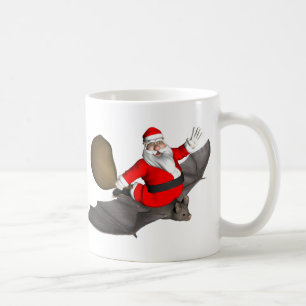 Weihnachtsmann auf dem Flug Kaffeetasse