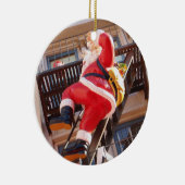 Weihnachtsmann auf dem Notausgang Keramikornament (Rechts)