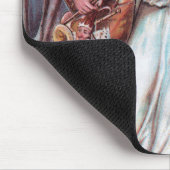 Weihnachtsmann auf dem Weg Mousepad (Ecke)