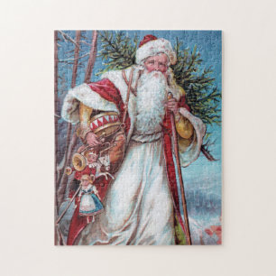 Weihnachtsmann auf dem Weg Puzzle