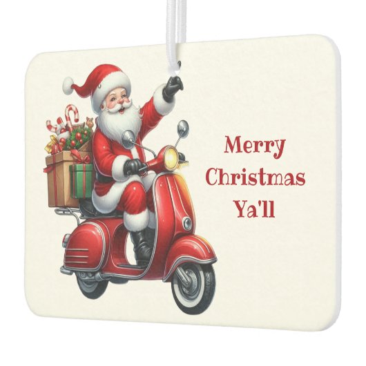 Weihnachtsmann auf einem Scooter Autolufterfrischer (Links)