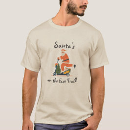 Weihnachtsmann auf einem Scooter Weihnachts-T - Sh T-Shirt