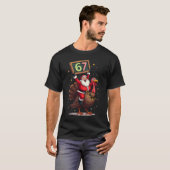 🎅🦃 Weihnachtsmann auf einem Truthahn mit der Num T-Shirt (Vorne ganz)