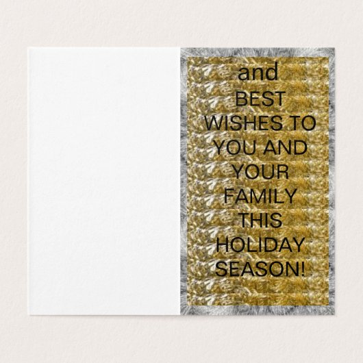 Weihnachtsmann auf einer Motorrad-Weihnachtskarte (Innenseite Aufgefaltet)