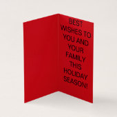 Weihnachtsmann auf einer Motorrad-Weihnachtskarte (Innenseite)