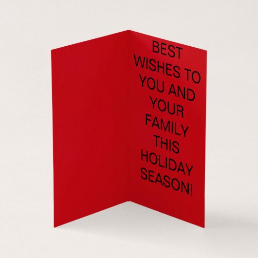 Weihnachtsmann auf einer Motorrad-Weihnachtskarte (Innenseite)