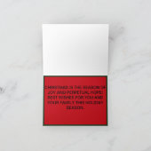 Weihnachtsmann auf einer Motorrad-Weihnachtskarte Karte (Innenseite)