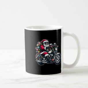 Weihnachtsmann auf Motorrad Funny Biker Weihnachte Kaffeetasse