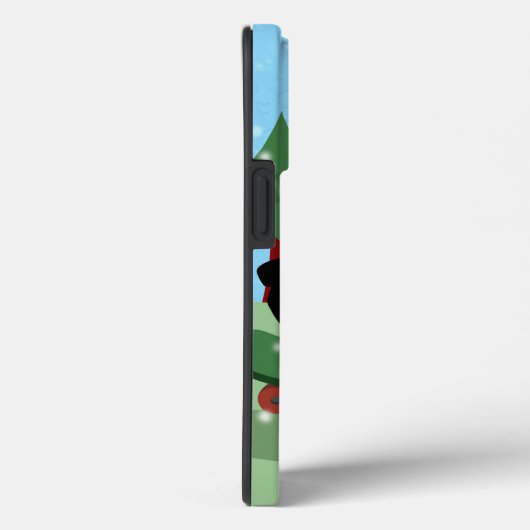 Weihnachtsmann auf Skateboard Case-Mate iPhone Hülle (Rückseite / Rechts)