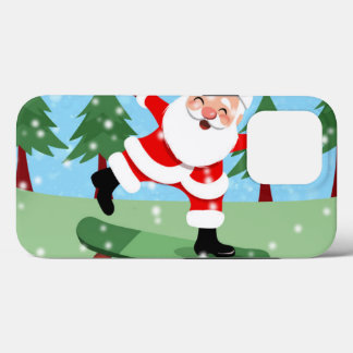 Weihnachtsmann auf Skateboard Case-Mate iPhone Hülle