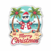 Weihnachtsmann Aufkleber (Vorderseite)