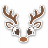 Weihnachtsmann Aufkleber (Vorderseite)