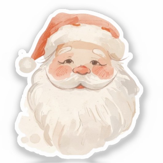 Weihnachtsmann-Aufkleber Aufkleber (Vorderseite)