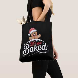 Weihnachtsmann aus Lebkuchen Familie Lasst uns geb Tasche