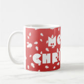 Weihnachtsmann aus Schnee Kaffeetasse (Links)
