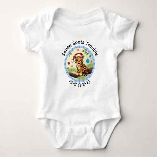 Weihnachtsmann Baby Strampler (Vorderseite)
