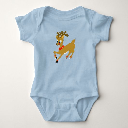 Weihnachtsmann Baby Strampler (Vorderseite)