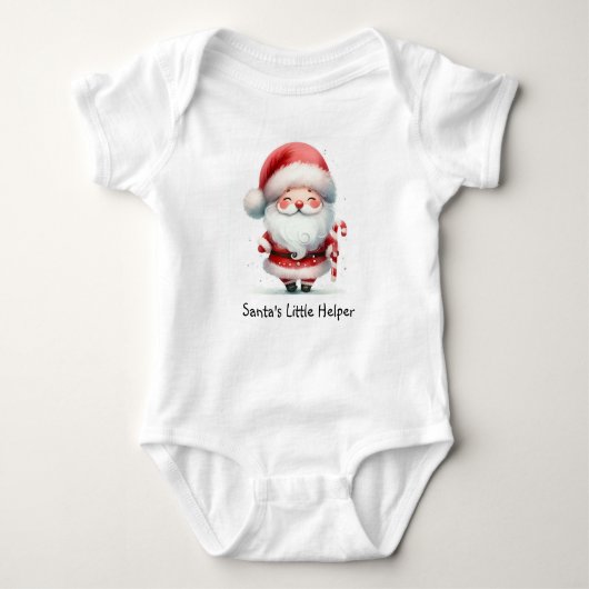 Weihnachtsmann Baby Strampler (Vorderseite)