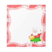 Weihnachtsmann BackNotepad Notizblock (Vorderseite)