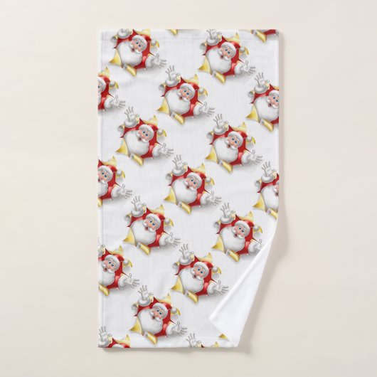 Weihnachtsmann Badhandtuch Set (Handtuch)