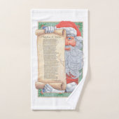 Weihnachtsmann Badhandtuch Set (Handtuch)